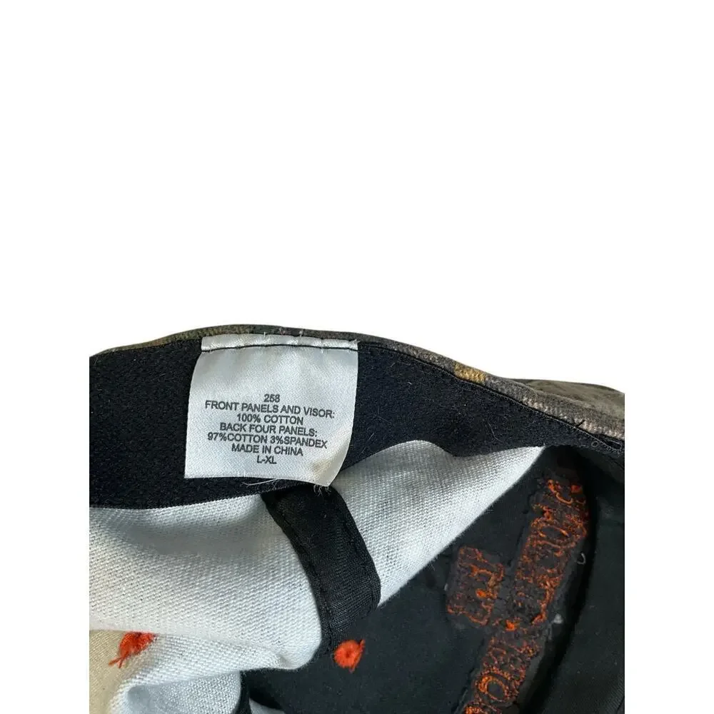 The Brotherhood Cap Camo Camouflage Bow Hunting Distressed Size L/XL 100% Cotton